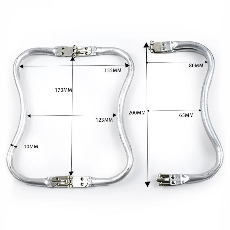 1-5Pcs Metal Kiss Clasp Purse Frame Cloud Bag Doctor Aluminium Tube Handle Buckle DIY Bags Clutch Handles Hardware Accessories