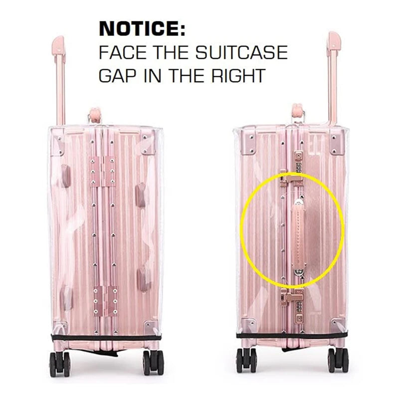 Transparent PVC Luggage Cover Waterproof Trolley Suitcase Dust Cover Dustproof Travel Accessories