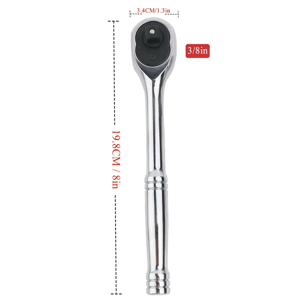 24 Teeth Quick Release Ratchet Handle Narrow Place Using More Than Normal Ratchet 1/4“ 3/8” or 1/2“ Drive