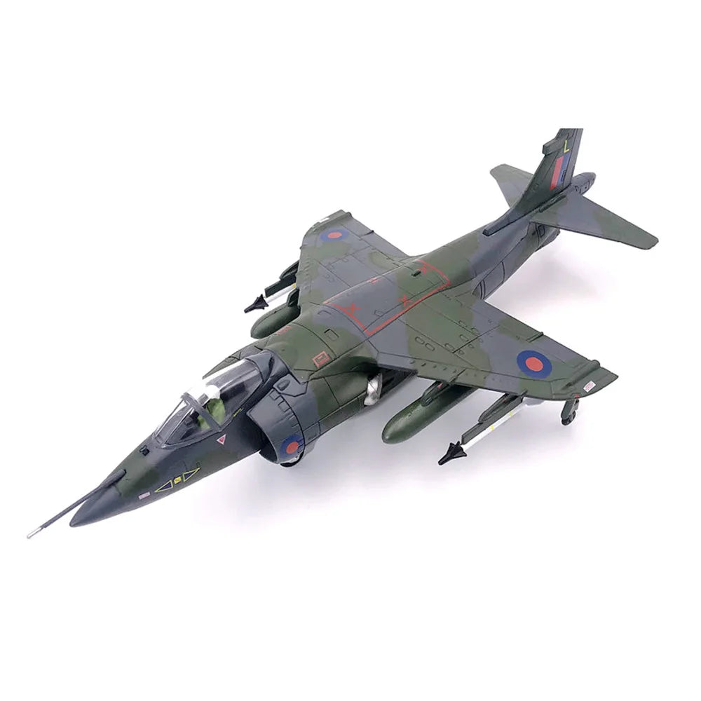 1:72 Scale British Marines Harrier FRS MK I  Jump Fighter Attack Jet Plane Aircraft Ornament Handcraft Model  Gift