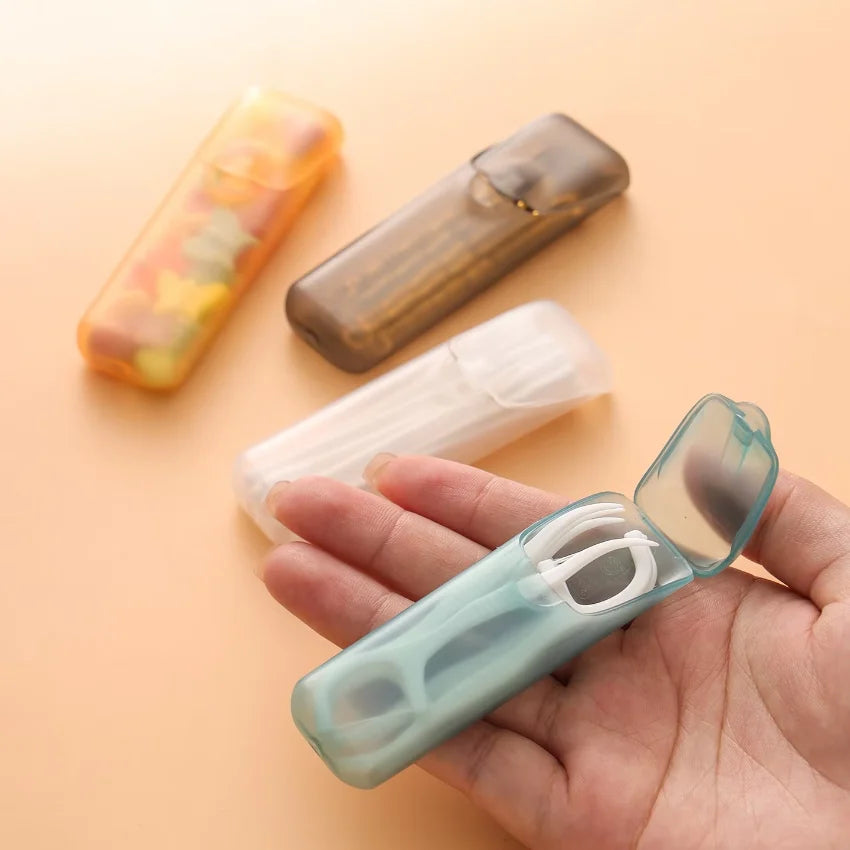Mini Travel Organizer Box Eco Friendly Small Item Storage Box Pp Plastic Pill Case Mini Portable Toothpick Holder For Travel