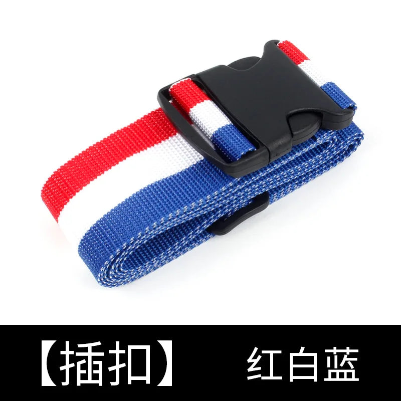 Straight Shaped Luggage Straps for Suitcase, Polyester Luggage Belt with Adjustable Release Buckle Travel Accessory ﻿