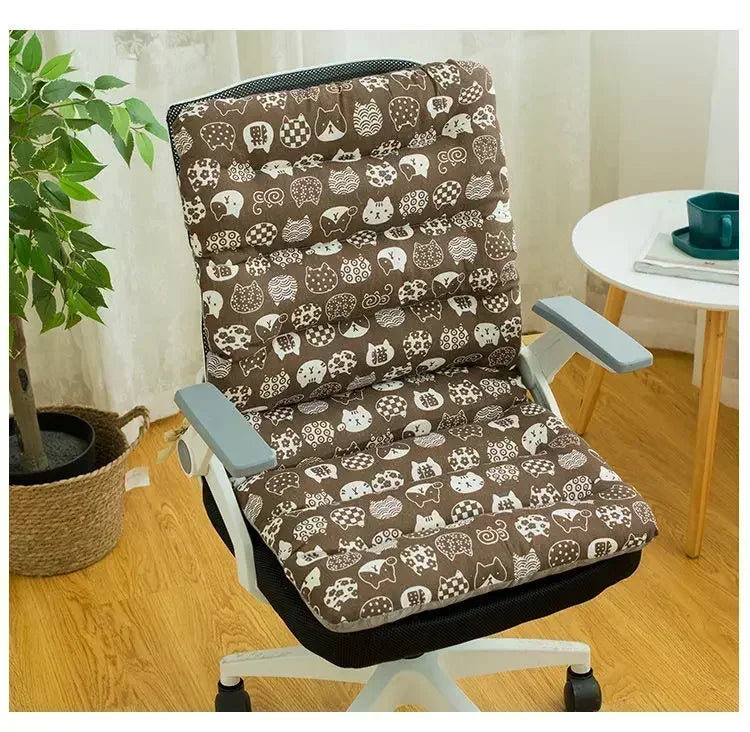 Thicken Soft Back Waist Pillow Student Stool Thickened Fart Cushion Home Garden Patio Lounger Hynde til siamesisk stol 샴 체어 쿠션