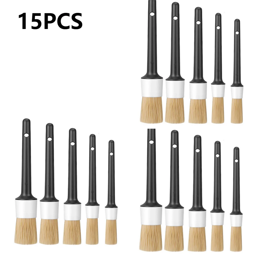 Car Detailing Brushes 5PCS Different Sized Car Detailing Brush Set Not Scratching Detailing Kit Premium Dense Car Detail Brushes