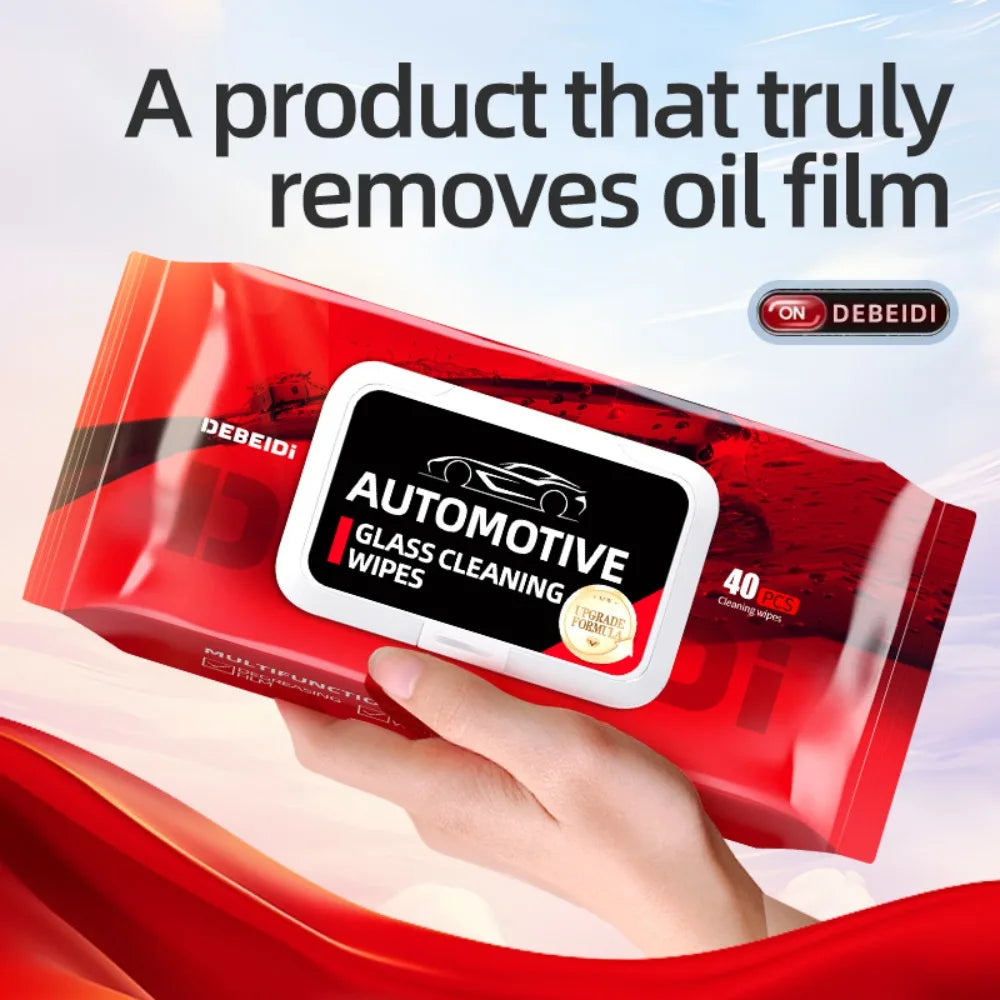 Car Glass Oil Film Removal Wipes Car Window Glass Oil Film Remover Oil Film Cleaning Wipes Glass Windshield Cleaning Wipes