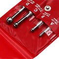 4 Pcs/set Telescopic Small Hole Bore Gauge Set Ball Type Metal Gage 1/8"-1/2" Retractable Hole Gauge Kit 3-13mm Durable Q84D