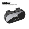 Car Sun Visor Glasses Holder Universal Auto Sunglasses Organizer Box For Opel Corsa D Astra G H J K F Mokka C Zafira B Vectra