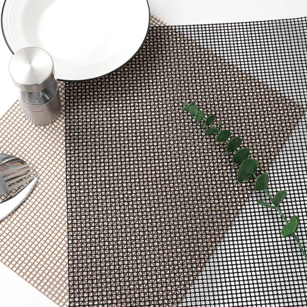 2Pcs Bbq Grill Mesh Mats Non Stick Outdoor Barbecue Picnic Portable Lightweight Durable Compact Size Grill Mesh