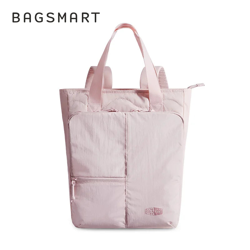 BAGSMART Women's Tote Bag 15.6 inch Laptop Backpack Large Capacity College Bag Function Commuting Women's Handbag