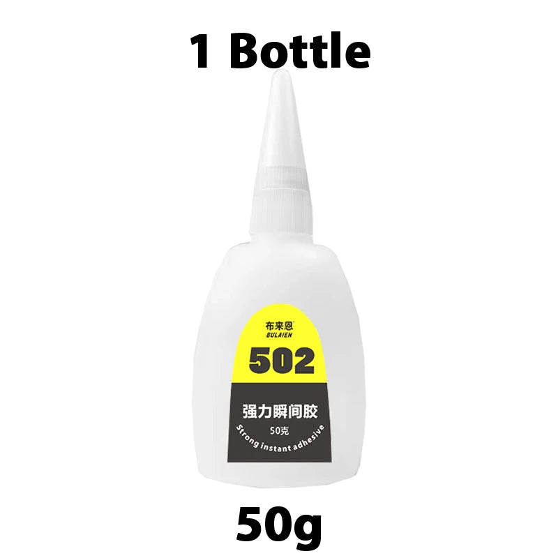 1/3/10PCs 502 Super Glue Instant Quick-Drying Cyanoacrylate Adhesive for Leather Rubber Wood Metal Strong Bond Liquid Glue Tool