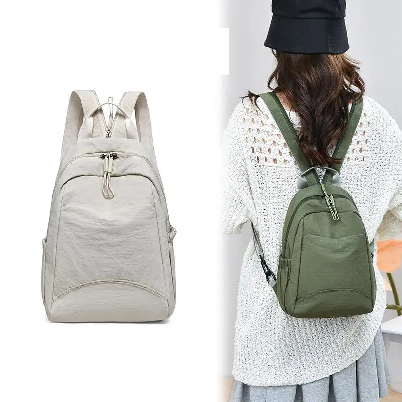 Casual Backpack Women's New Lightweight Crossbody Bag Large Capacity Student Schoolbag Travel Backpack Chest Bag Small Backpack