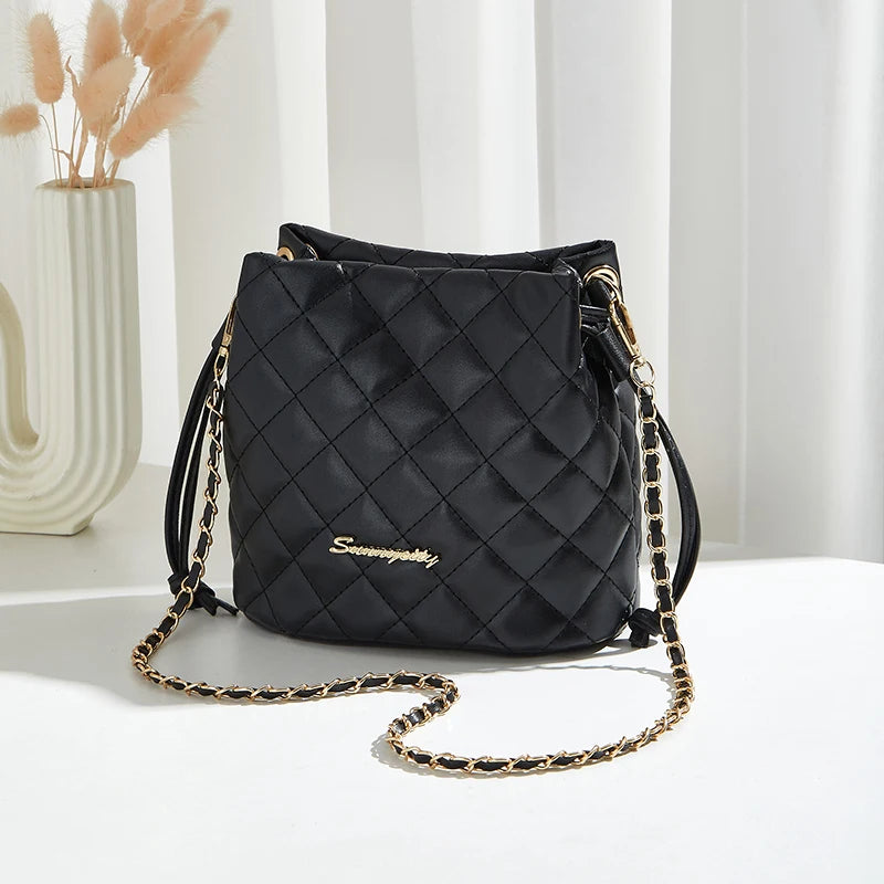 Ladies Large-Capacity Multi-Functional PU Leather Crossbody Bag Durable Commuting Single-Shoulder Handbag