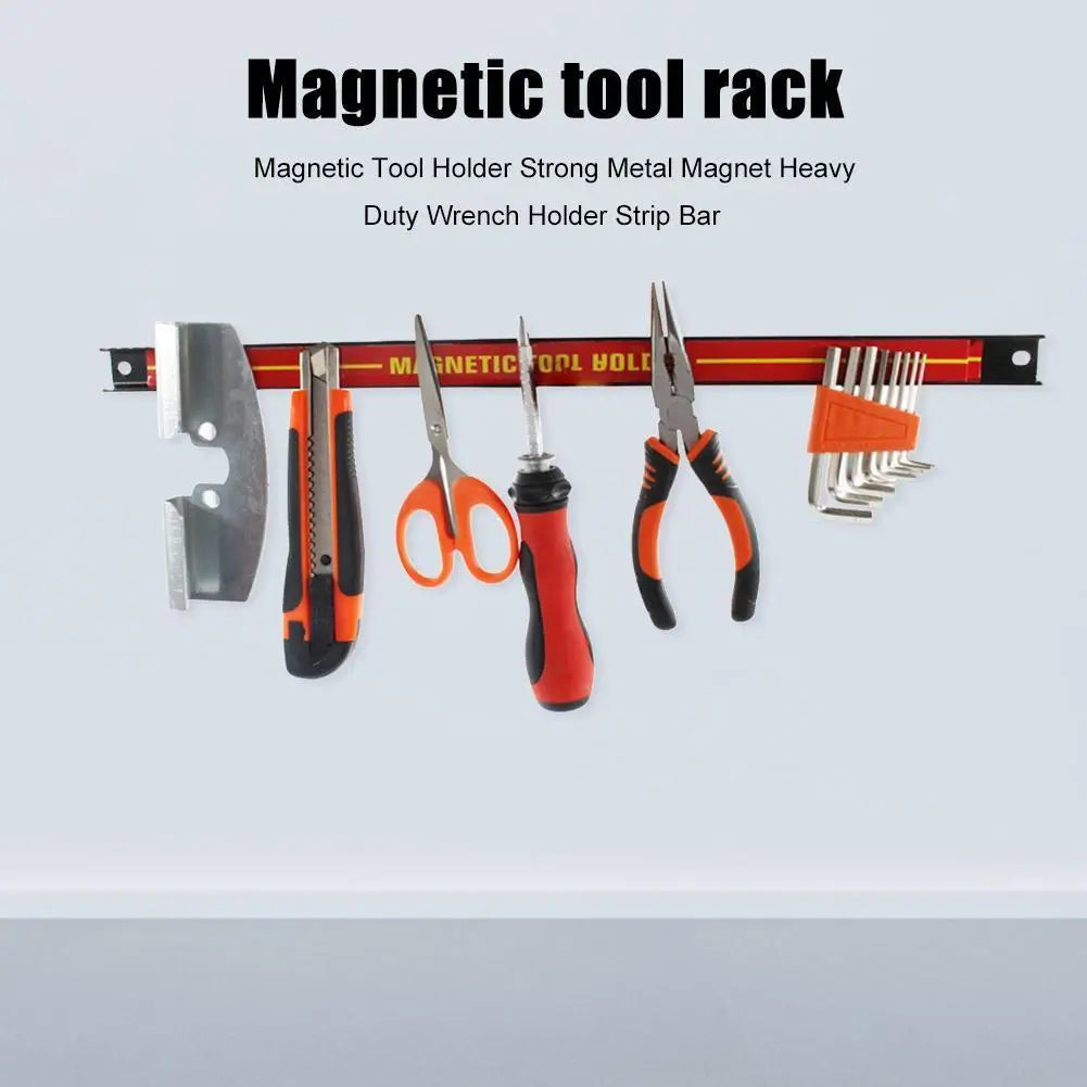 Magnetic Tool Holder Storage Organizer Power Magnet Organizer Space-Save Magnetic Tool Holder Strip Heavy Duty Magnetic Tool Bar
