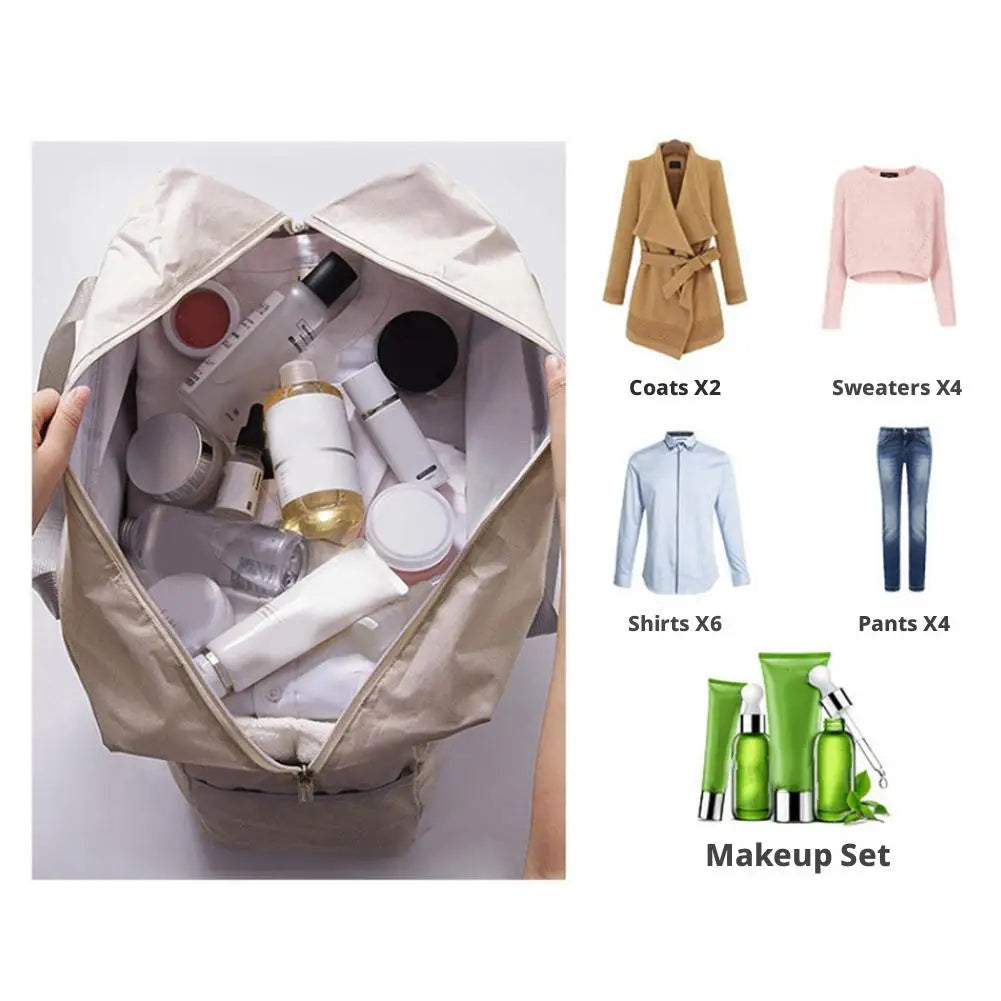 Travel Storage Bag Foldable Airplane Bag Thickened Hand Carry Storage Bag for Travel Large Capacity Portable Luggage Handbags