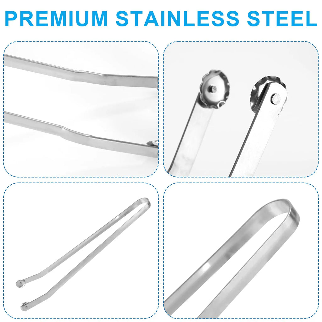 New 304 Stainless Steel Sausage Turning Grill Tongs for Bacon Steak Meat 30/40/50cm ExtraLong Grill Tong kitchen Accessories