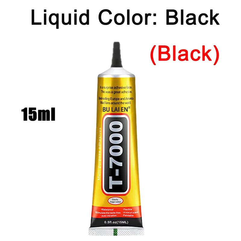 B7000 Mobile Phone Screen Super Waterproof Adhesive Universal Bonder for Apple and Samsung Touchscreen Glass 110ml Fast-Setting B7000 + T7000 Glue 5-Pack