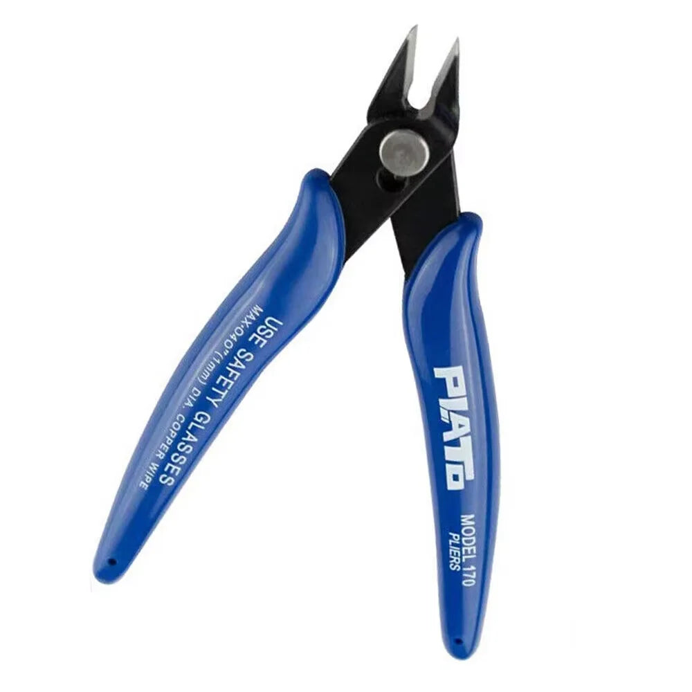 5-In Flush Metal Side Cutter Precision Shear Mini Nose Cutting Plier Electrical Wire Cutters Snips Pliers Tool for Electricians