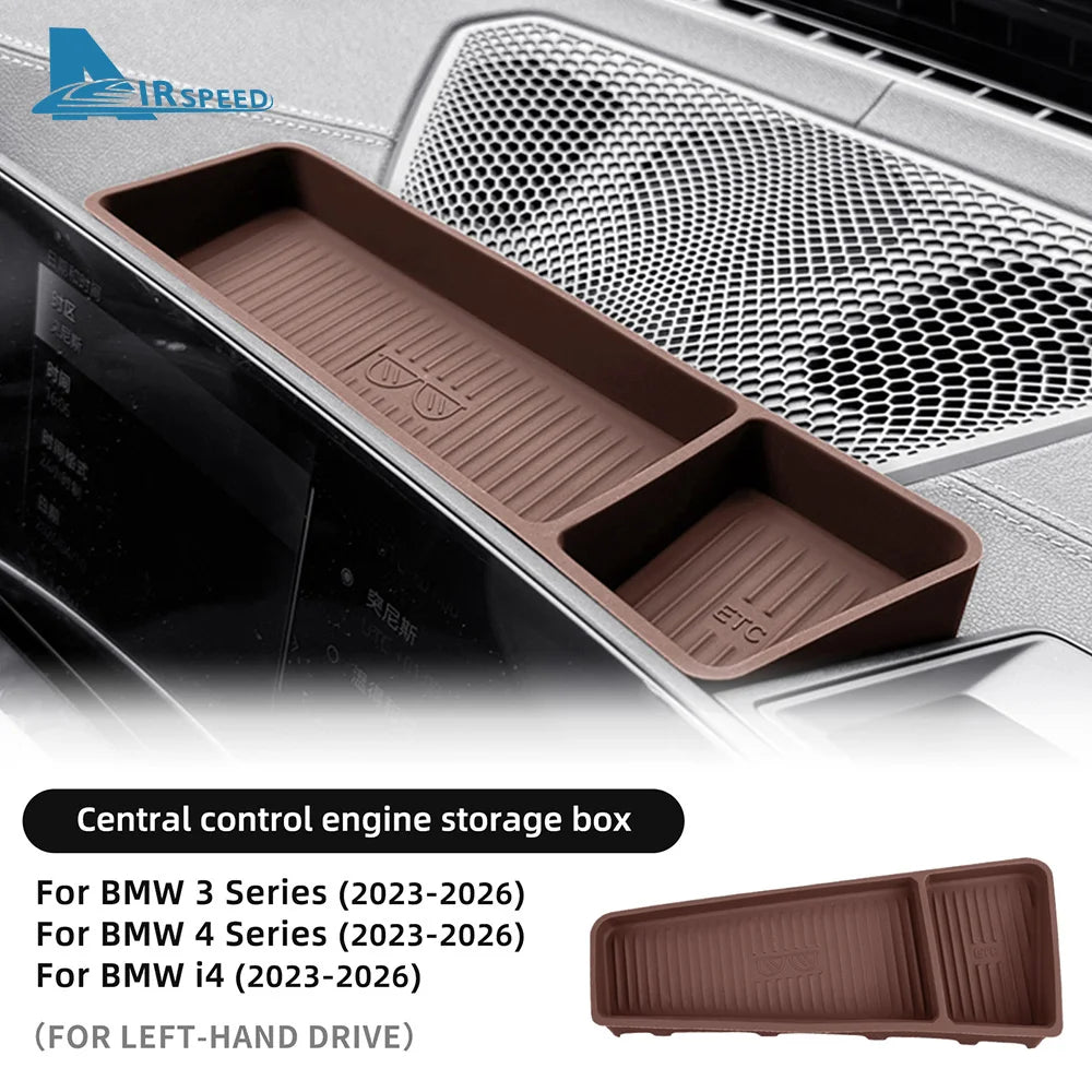For Bmw 3 Series G20 4 Series G22 G26 G23 i4 G26 BEV 2023 2024 2025 2026 Navigation Screen Rear Storage Box Silicone Interior