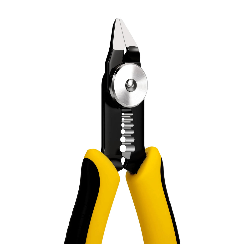 Bomurphy Wire Cutters 5.8-Inch Flush Pliers with Supplementary Stripping, Cutting Pliers, Handy and Slim Diagonal Cutters