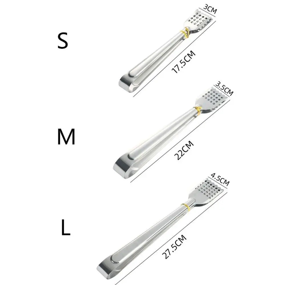 Salad Stainless Steel Serving Tongs BBQ Food Tongs Barbecue Tongs Food Clip Cooking Tongs