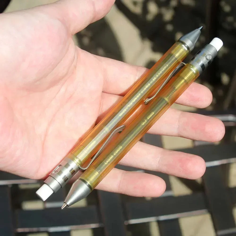 EDC Titanium Alloy PEI Pencil With Collection Writing Multi-functional Portable Outdoor EDC Tools