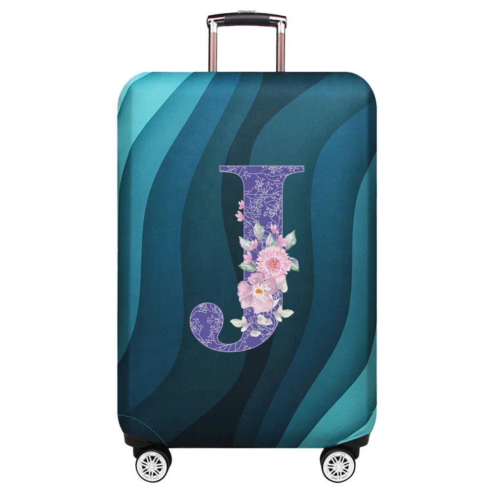 Luggage Covers 18-32inch Protector Travel Luggage Suitcase Protective Cover Stretch Dust Covers Print Purple Flower Series