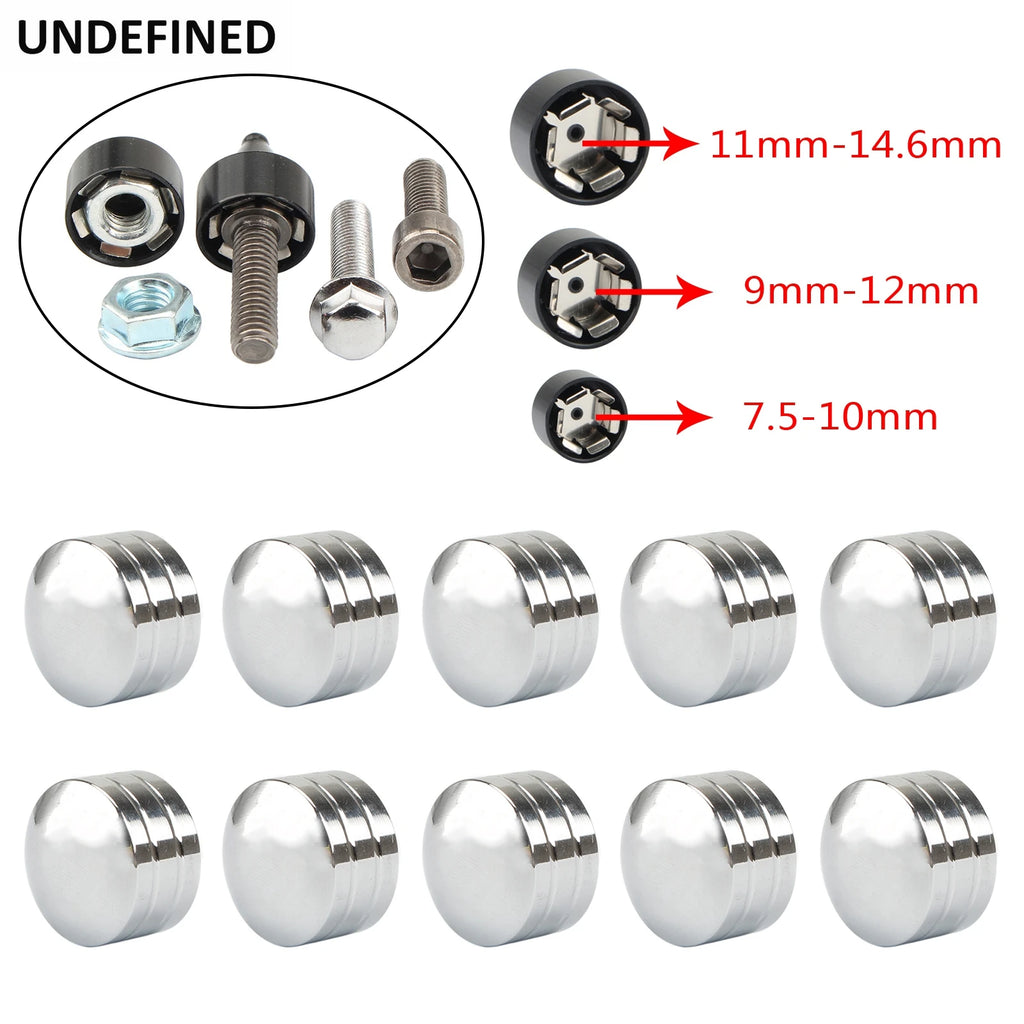Motorcycle Engine Head Bolts Screw Toppers Cover Caps Nuts CNC Aluminum For Harley Touring Dyna Sportster Softail Twin Cam