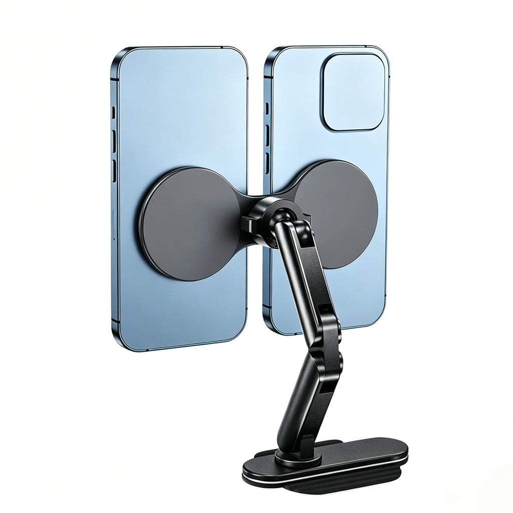 17mm Ball Head Stand Lightweight Tablet Magnetic Mount Holders Multi Purpose Adjustable Streaming Clamp for Office Desk&Home Use