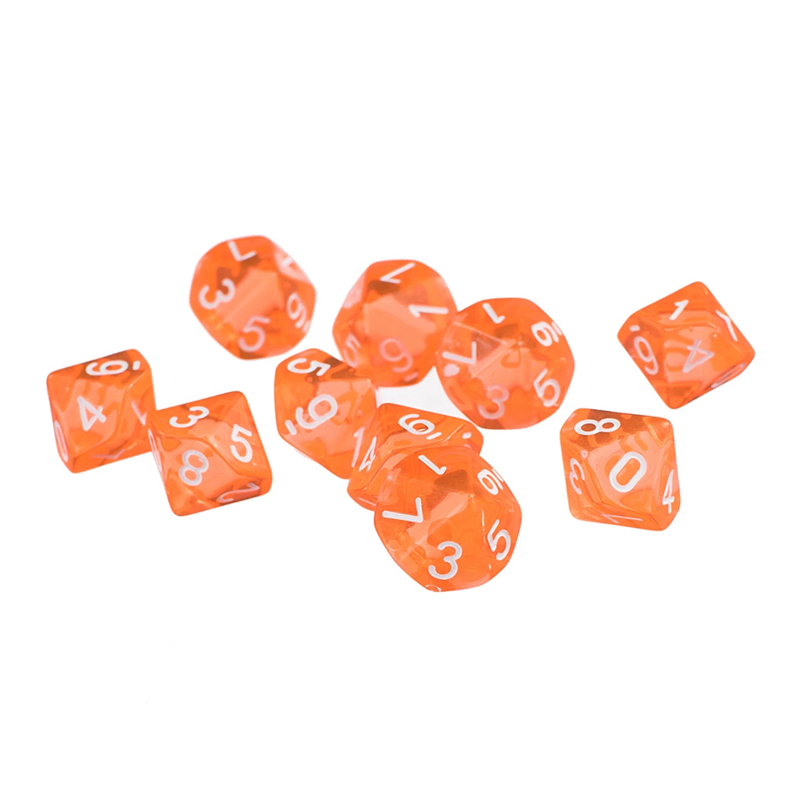 10pcs RPG DND Polyhedral Dice Set D10 D8 – Board Game Multi-sided Dice / 10 dés polyédriques RPG DND D10 D8 – Jeux de société multi-faces