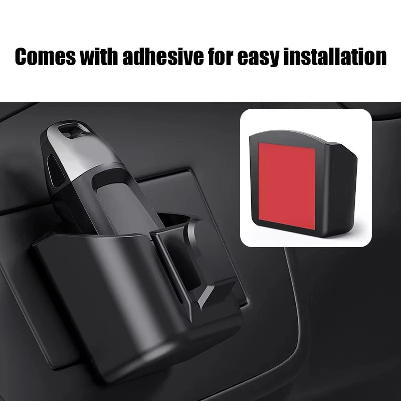 Car Key Storage Box Dashboard Compact Key Storage Organizer Universal Self-Adhesive Car Key Stowing Tidying Auto Accessorie