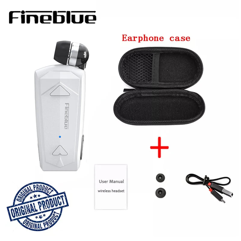 Fineblue F520 Mini Wireless Earphone Bluetooth 5.3 Retractable Headset in Lotus One Ear Calls Remind Vibration Sport Headphone