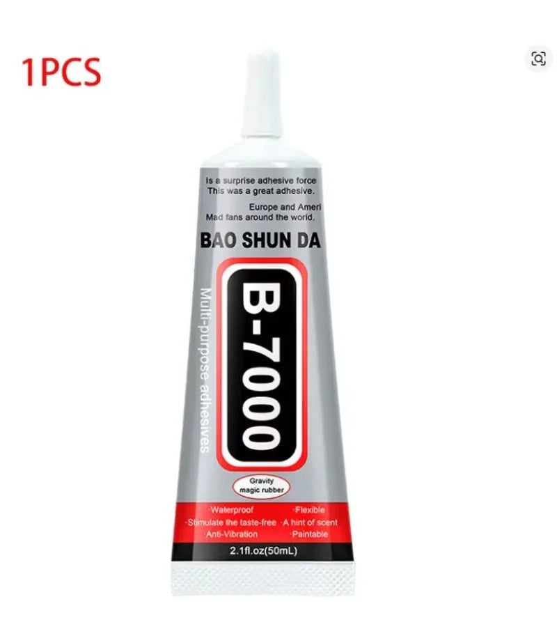 B7000 Glue, Clear Adhesive for Jewelry Rhinestone & Phone Case Repair, DIY Craft Glue