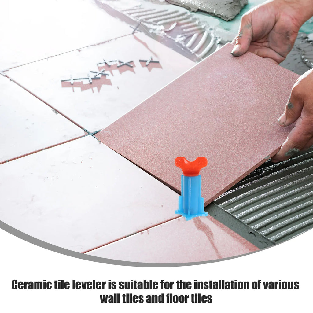 20Pcs Tile Leveler Tool Wall Floor Tile Leveling System Locator Height Regulator Labor Saving Adjustable Spacer Clips
