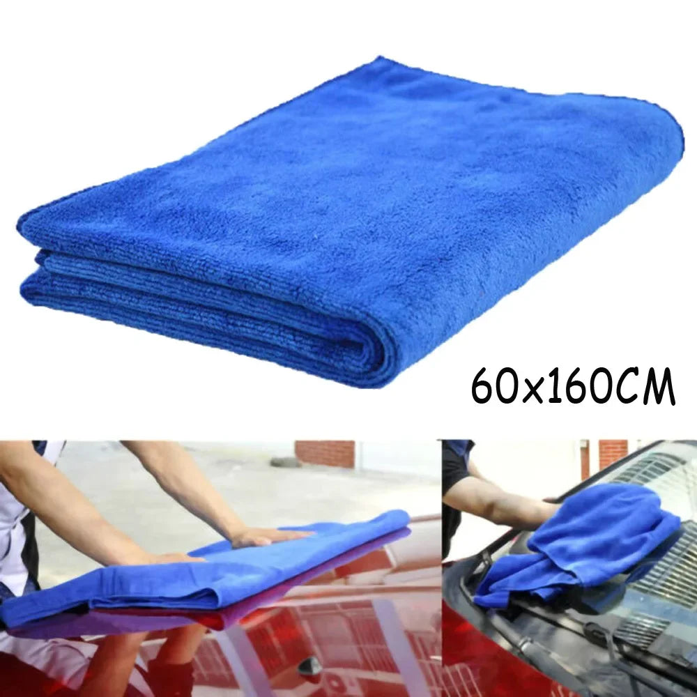 Cloth Car Cleaning Towel Soft Supplies 60*160cm Wash Absorption Water Absorption Care Detailing Large Microfibre