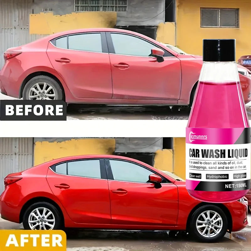1:100 High Concentrate Pink Foam Car Wash Wax Neutral PH Formula, Safe for Car Paint. Universal Paint Protection for All Vehicle