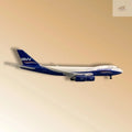 Hang Kun Azerbaijan Airlines Boeing 747 Freighter 1/85 Scale Die-Cast Resin Aircraft Model with Base Approx. 18.5 inches Long