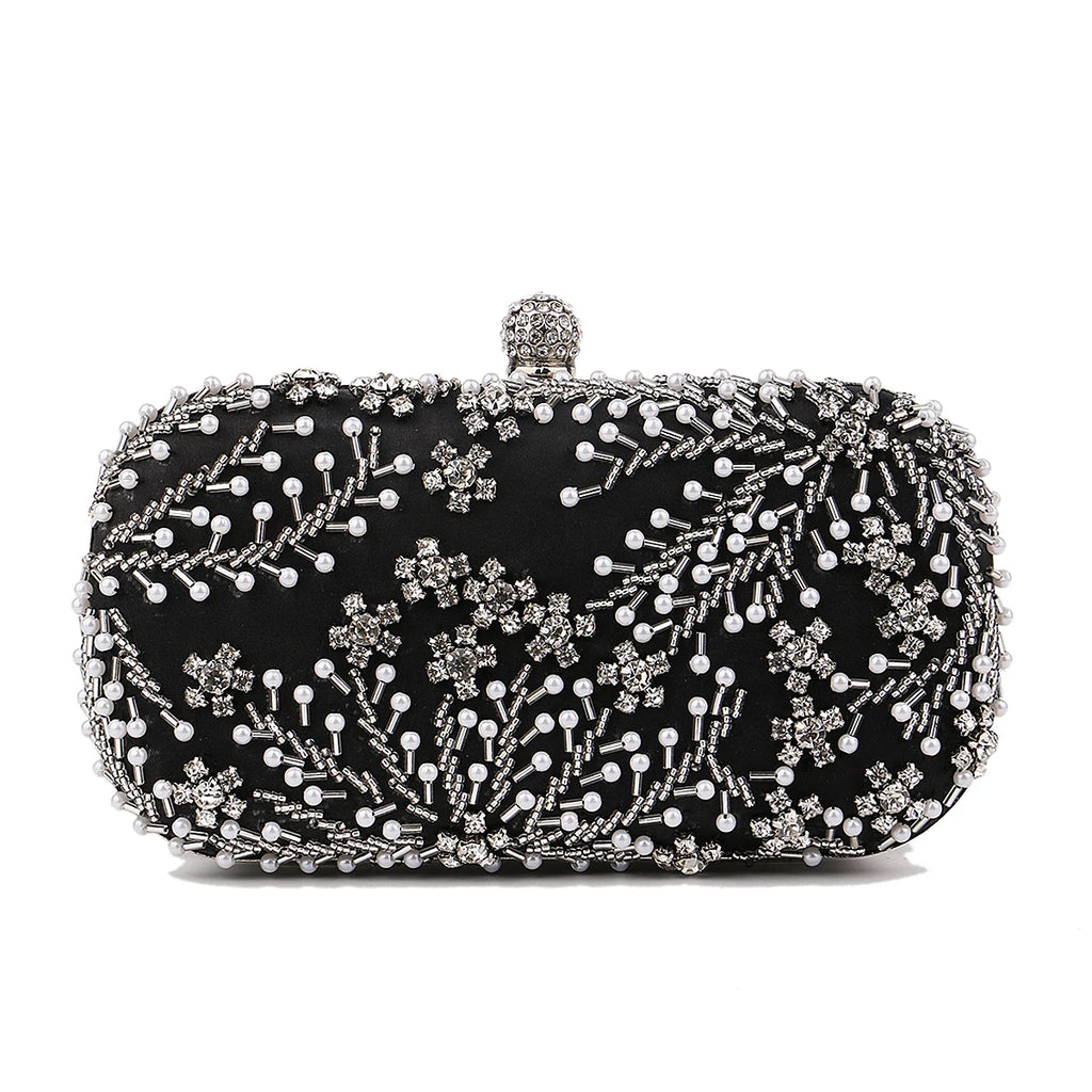 Satin Diamonds Party Hight Quality Women Day Clutch Diamonds Gift Wedding Evening Bags New Arrival Shoulder Chain Purse