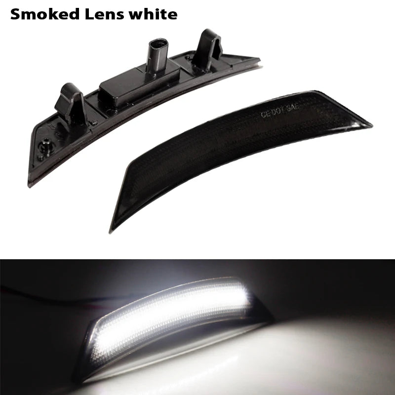 iJDM Amber Yellow 12V Front Side Marker LED Lights For 2021-2022 Chevy Trailblazer Front Bumper Turn Signal Lamp,White
