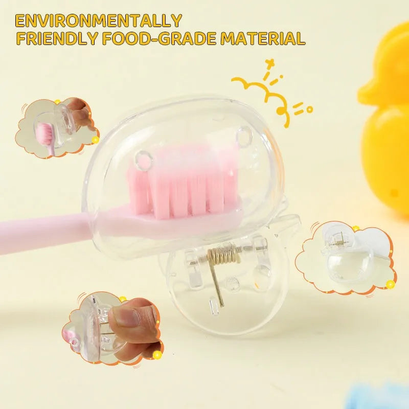10/4/2PCS Travel Toothbrush Head Covers Toothbrush Protector Cap Brush Pod Case Protective Portable Plastic Clip for Household