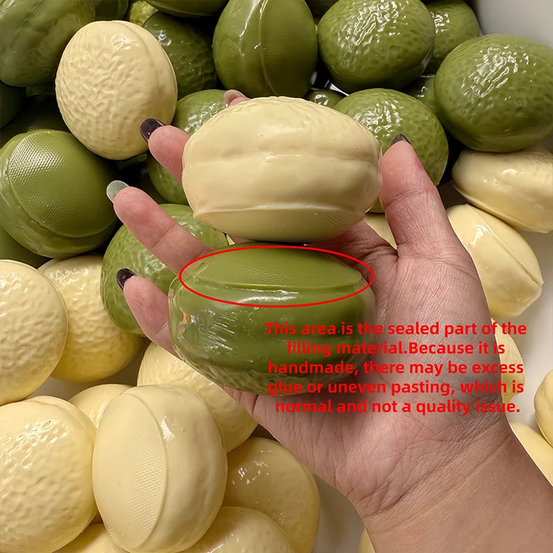Creative Choco Pie Squishy Stress Ball Toys Soft Building Block Filling Squeeze Fidget Toy Adults ASMR Sensory Anti Stress Toys