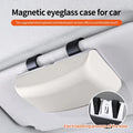 Magnetic Switch Car Glasses Box Portable Car Sun Visor Sunglasses Holder Car Eyeglass Case Portable Electroplated Glasses Box