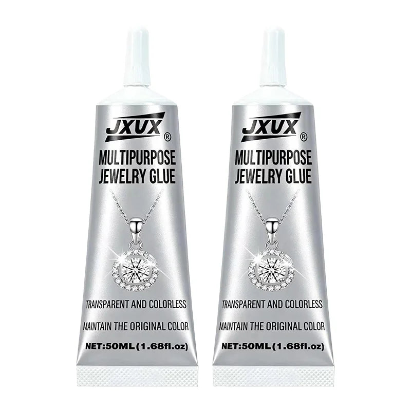 Ewelry & Metal Glue, 50g（1.68 fl oz）- Instant Adhesive, Permanent Bond, Waterproof, Dries Clear, Ideal for Repairs