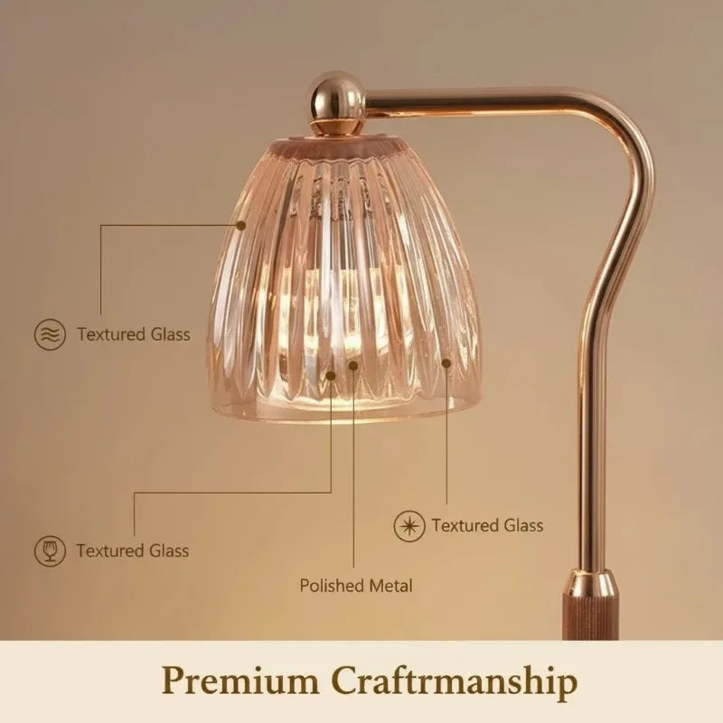 AC-220V Aromatherapy Candle Heating Lamp Deodorize 50W Dimmable Cafe Ambient Light Romantic Atmosphere Desktop Decorative Lamp