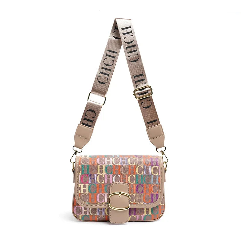 CH High Quality Design Letter Slanted Women's Bag Exquisite and Elegant Women's Packaging Decoration Versatile and Fashionable