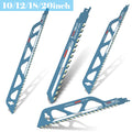 Reciprocating Saw Blade 10/12/18/20inch Carbide Sawzall Blades for Cutting Aerated Concrete, Concrete Block, Brick, Hand Tools