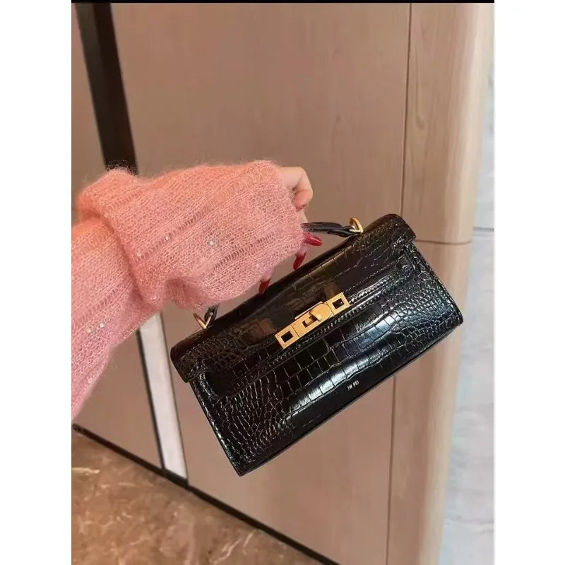 JW PEI New Fashion Premium handbag, crocodile pattern shoulder bag,High-quality shoulder bag,versatile women's bag