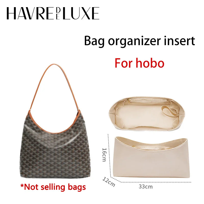 Bag Organizer Insert For Hobo Durable Fashion Wateproof Gift Bag Support Storage Inner Modification Bag Accessories