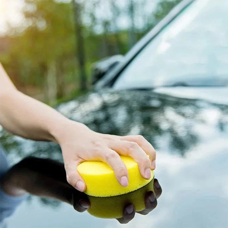 5/15pcs Car Detailing Sponge High Density Foam Applicator Pad Round Polishing Wiping Cleaning Tool For Auto Car Wash Supplies