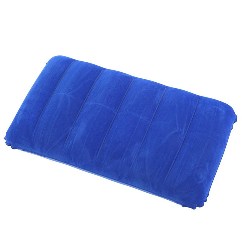 Flocking Inflatable Portable Neck Pillow That Can Be Stored And Self Filled Suitable For Outdoor Travel Business Trips camping