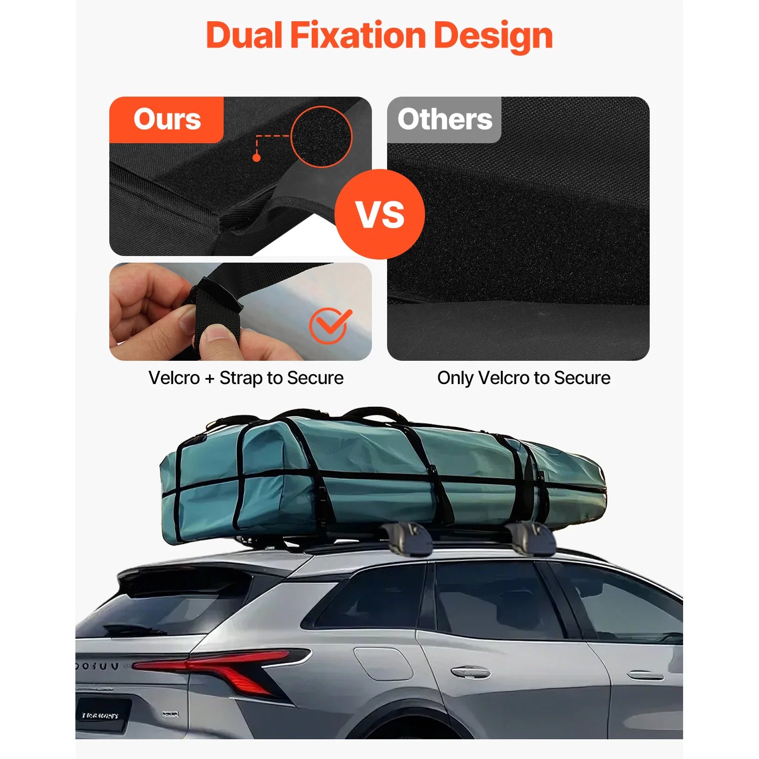 SucceBuy Soft Roof Rack Pads, 28" Universal Car Roof Rack Pads for Various Crossbars Luggage Kayak Carrier SUP Canoe Snowboard
